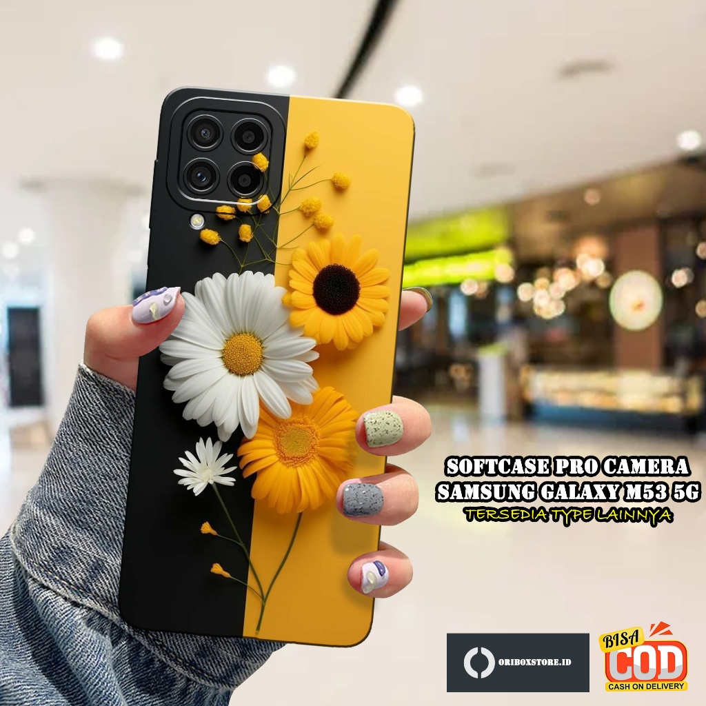 เคส SAMSUNG GALAXY M53 5G ล่าสุด - Floral Motif - เคส - SAMSUNG GALAXY M53 5G Softcase - SAMSUNG GAL