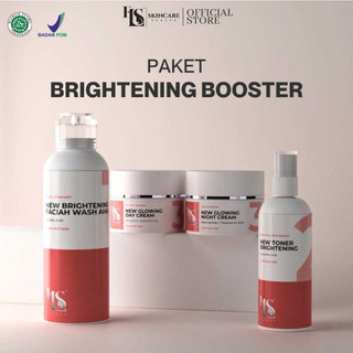 (READY) LS SKINCARE PAKET WHITENING GLOWING KULIT SUSAH PUTIH KRIM BRIGHTENING BOOSTER BPOM