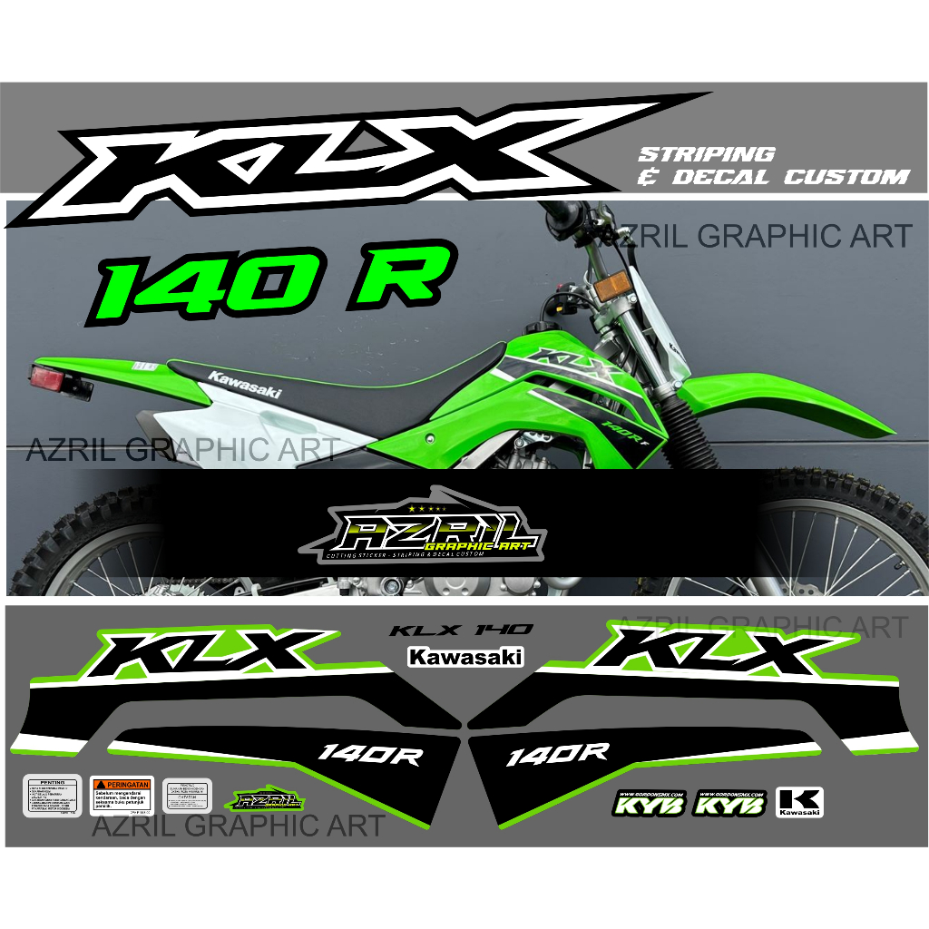 Striping List Klx 140 R / RF 2023