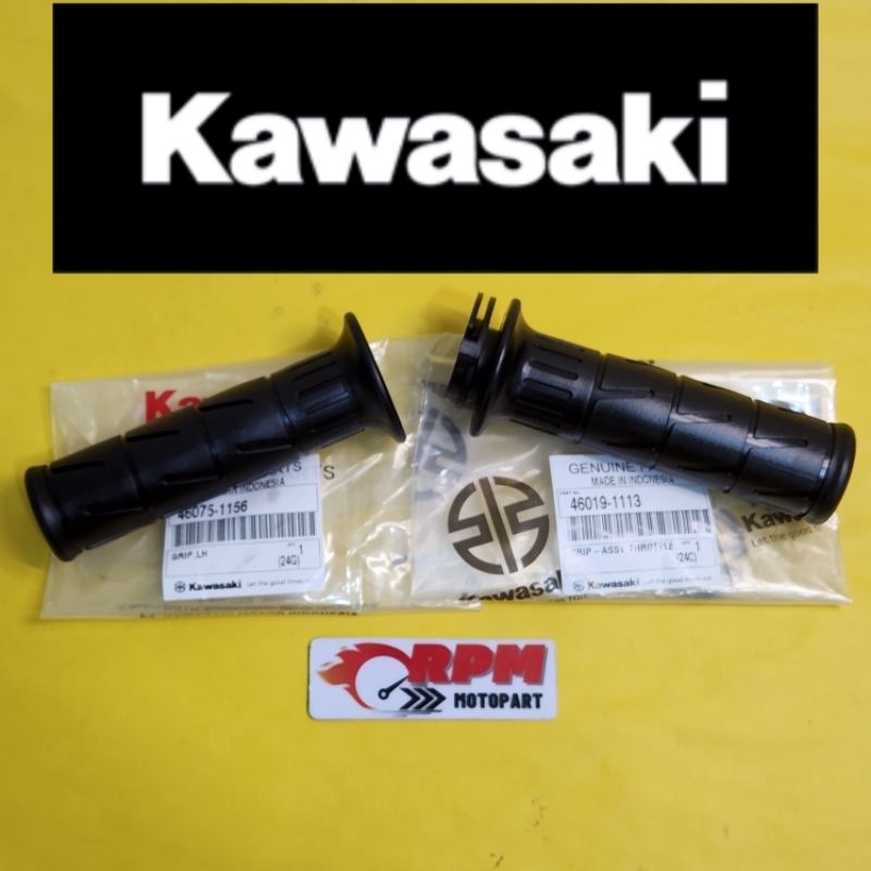 Handgrip Handspad Grip Kaze PnP Ninja R RR SS 150 Original Kawasaki อะไหล่แท้ 46019 1113 & 46075 115