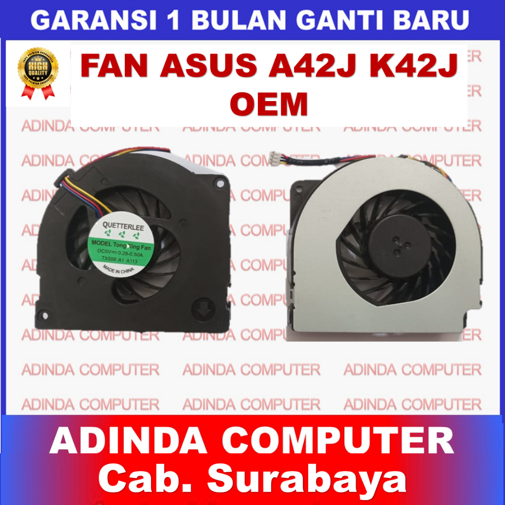 ASUS A40 A40J A42 A42J A42JR K42 K42J OEM พัดลมระบายความร้อนแล็ปท็อป
