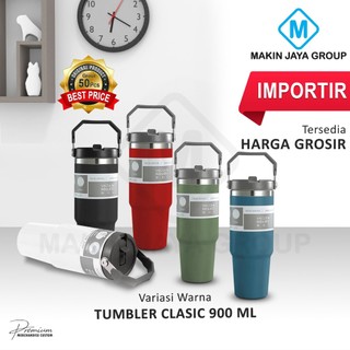 Tumbler panas dingin Vacuum Flask Stainless tumbler CLASSIC Mug 900ML MJG8054 - Coffee Cup Sport Thermos Mug Steel Double-layer Insulated Cup Car Water Bottle