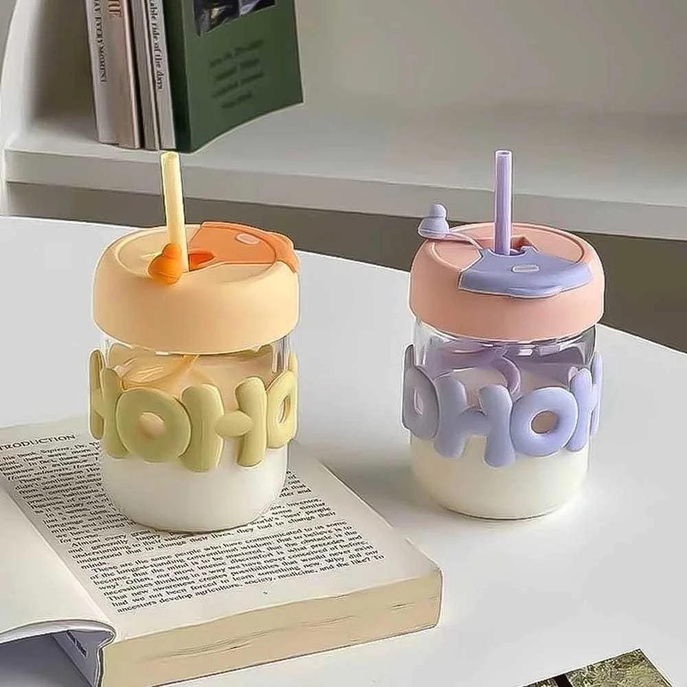 Tumblr Aesthetic Glass Cup / แก้วกาแฟแก้วใส / HOHO Tumblr