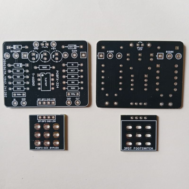 T-audio PCBFX-324 ตาม Fulltone 2B Bosst กีตาร์ Stompbox PCB DIY Booster 1590B