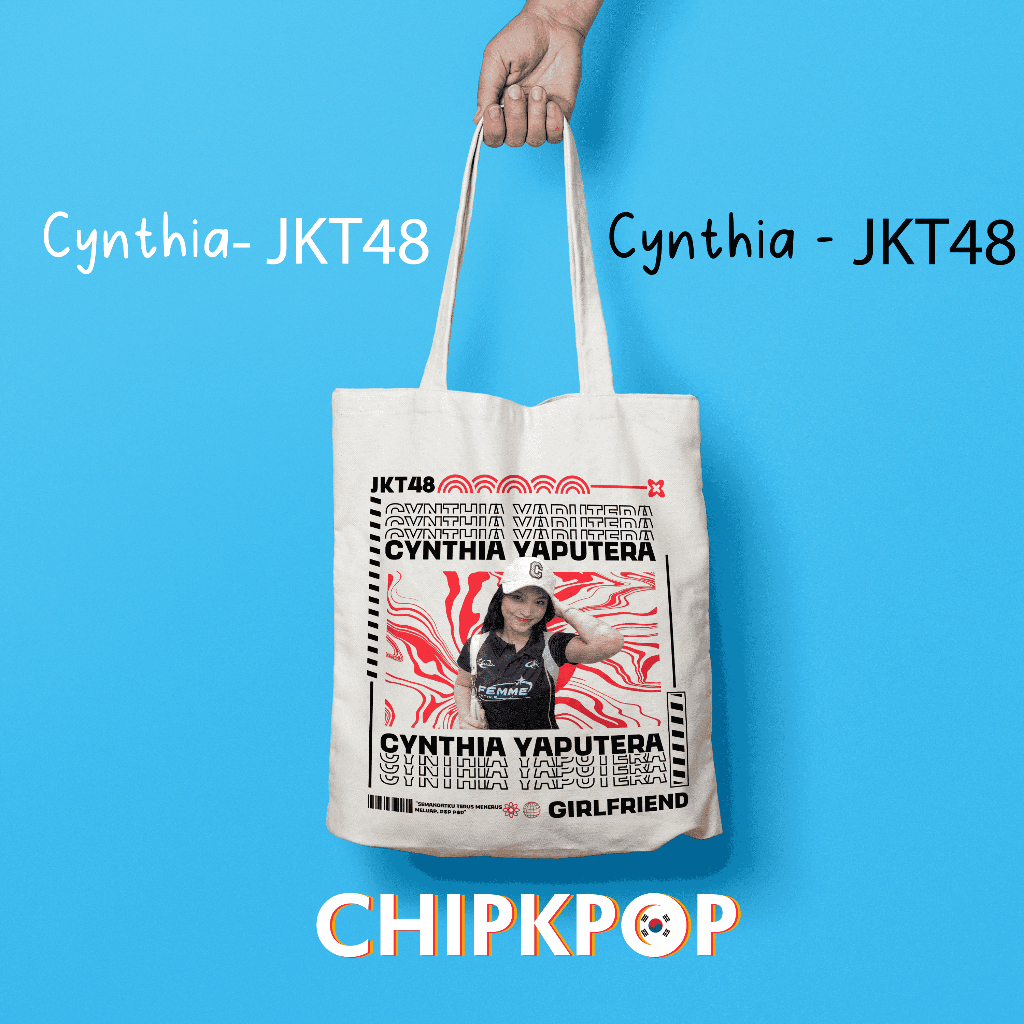 [CYNTHIA SET PACKAGE] [JKT48] I TOTEBAG OSHI CYNTHIA JKT 48 FANMADE I TOTEBAG JKT 48 OSHI CYNTHIA JK