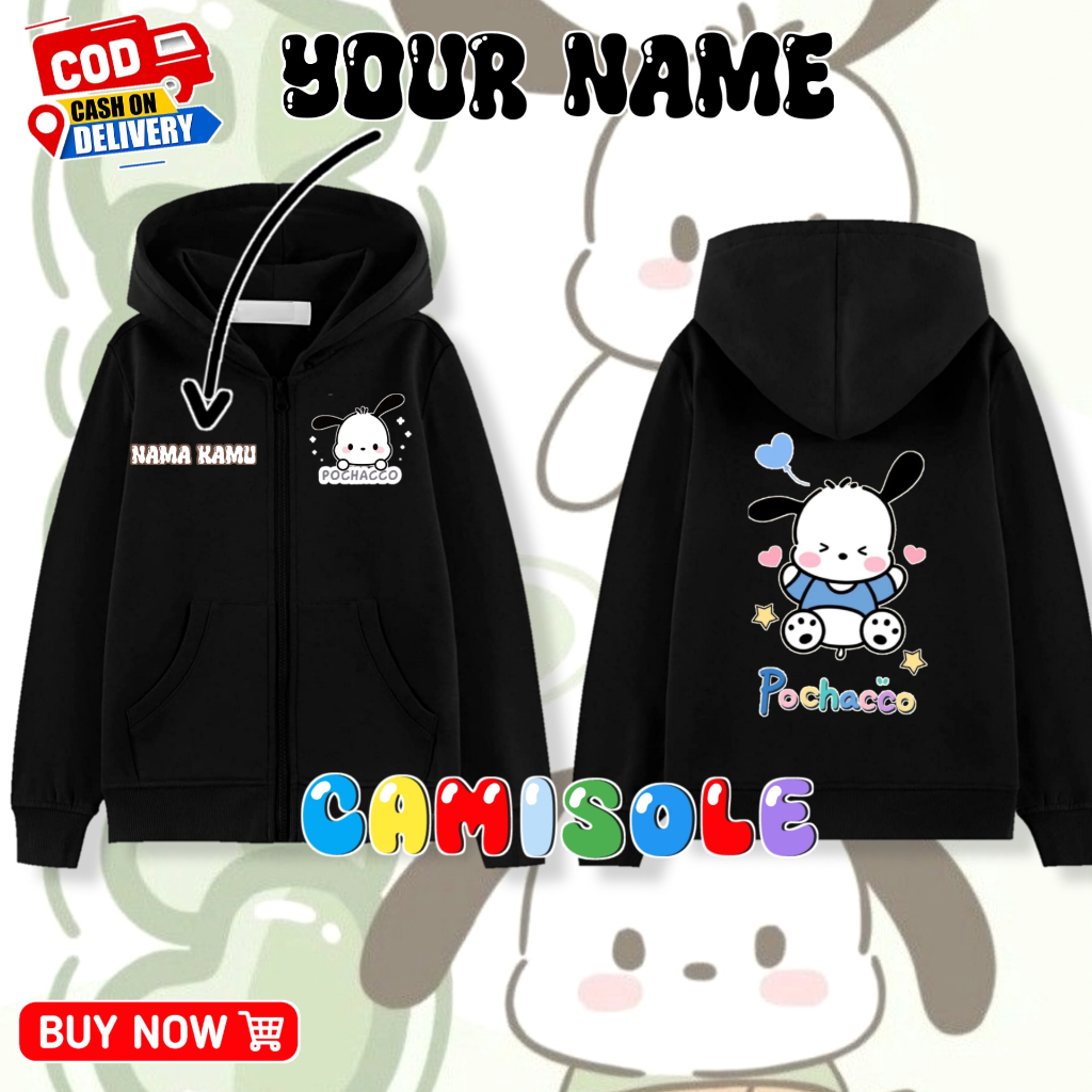 Pochacco Kids Zipper Hoodie/Zipper Jacket