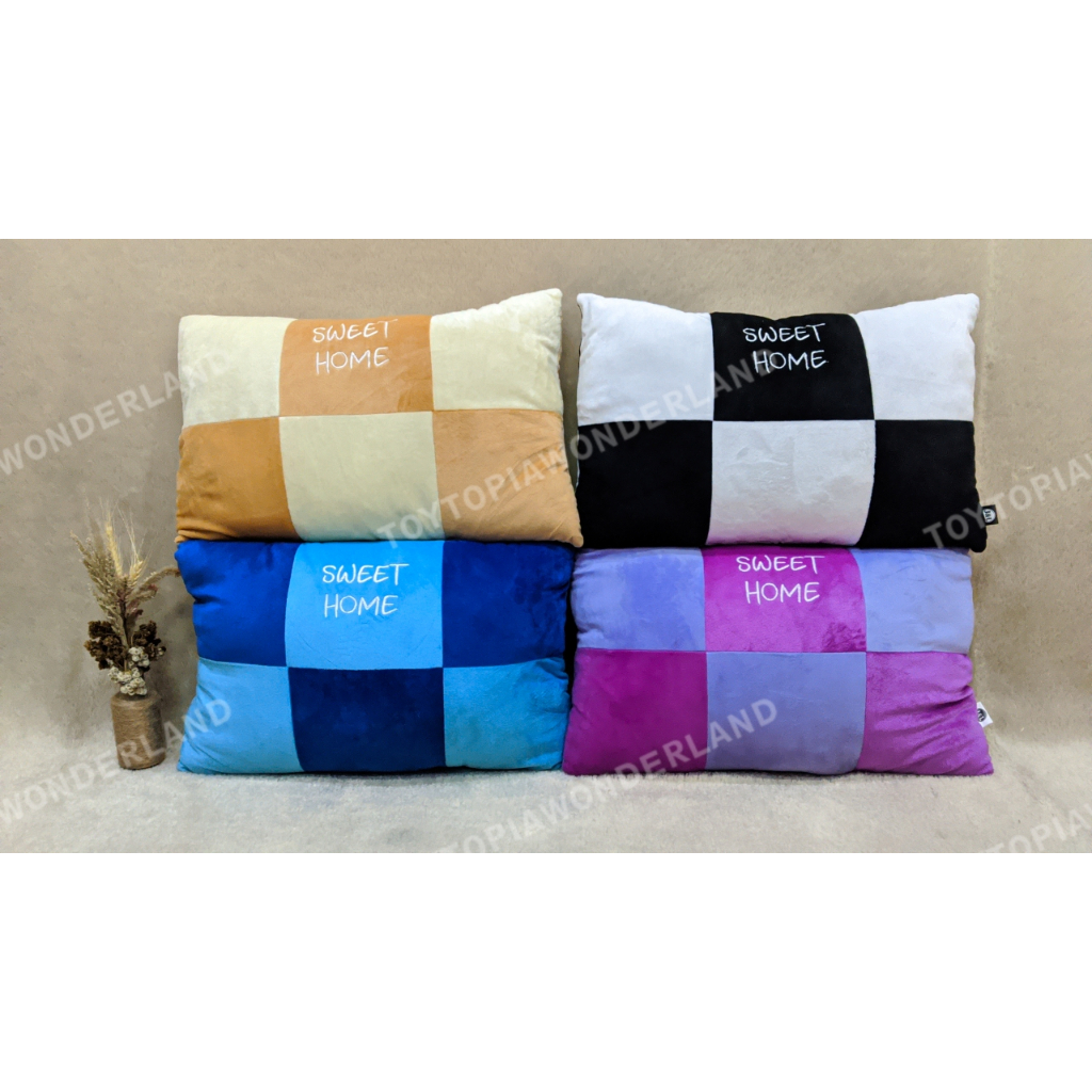 TTW หมอน Sweet Home หมอนนอนสําหรับผู้ใหญ่ลายสี่เหลี่ยม Sweet Home 55cm