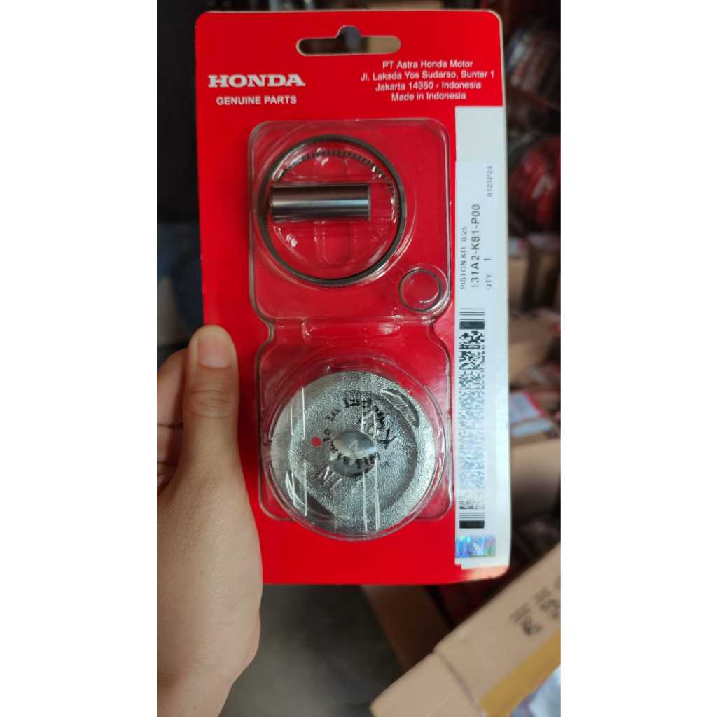 ชุดลูกสูบ 0.25 Honda BeAT Sporty eSP / 131A2-K81-P00 ORIGINAL AM