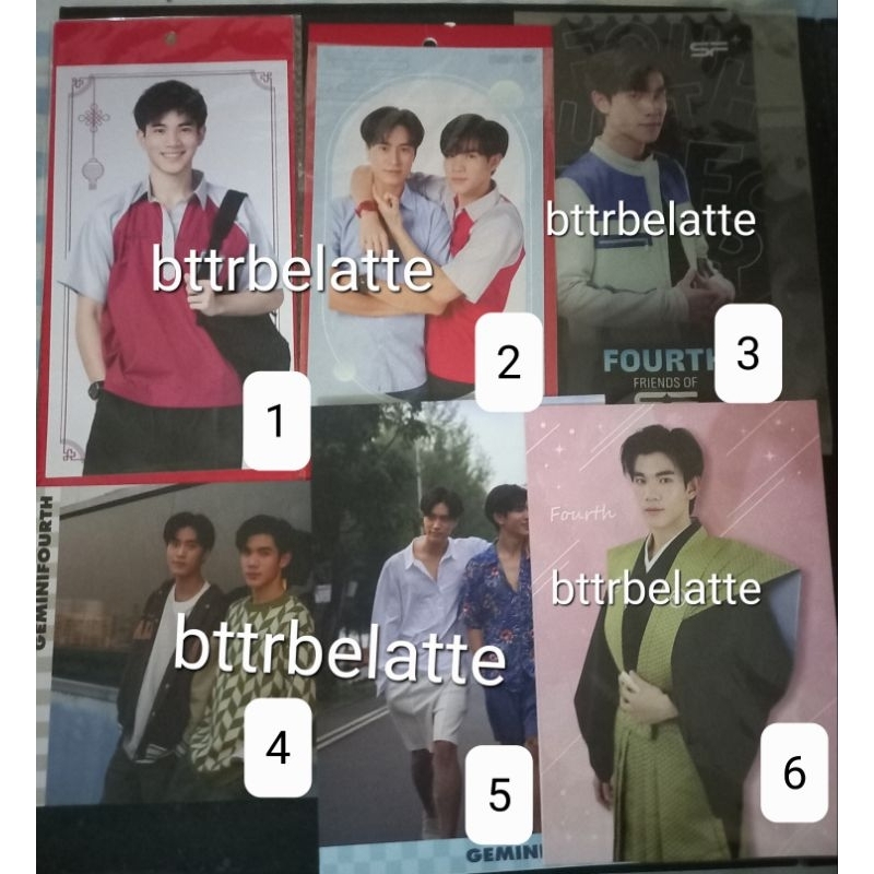 โปสการ์ดพีซีโฟโต้การ์ด GEMINIFOURTH MOONLIGHT CHICKEN MLC FOURTH NATTAWAT JAPAN SF TICKET