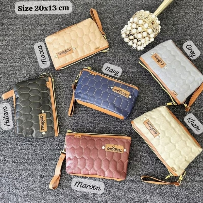 EMBROIDERED POUCH WALLET COSMETIC POUCH WALLET