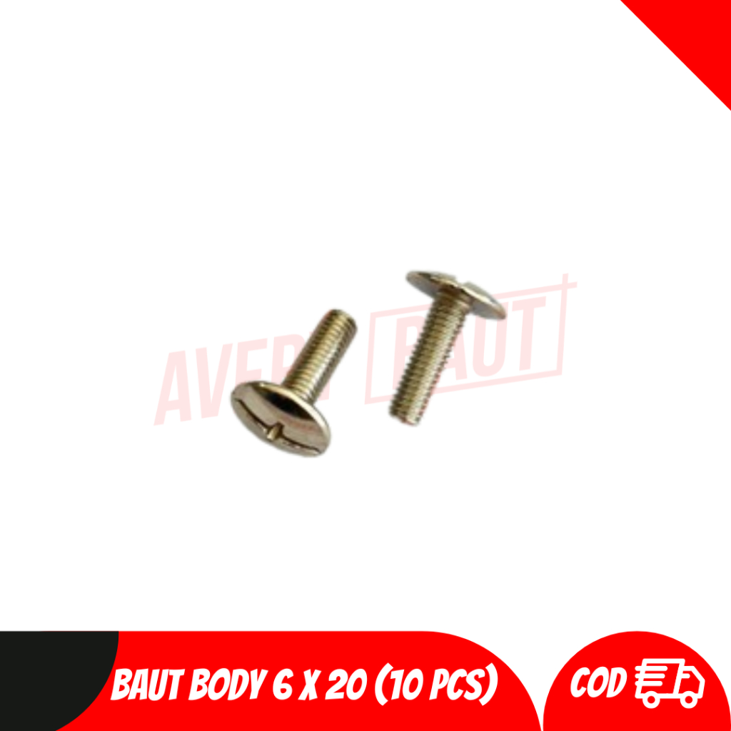 M6X20 NICKEL BODY BOLT