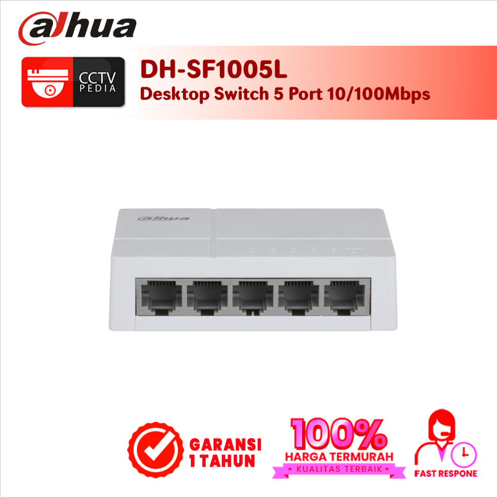 Dahua DH-SF1005L Desktop Switch 5 พอร์ต 10/100Mbps