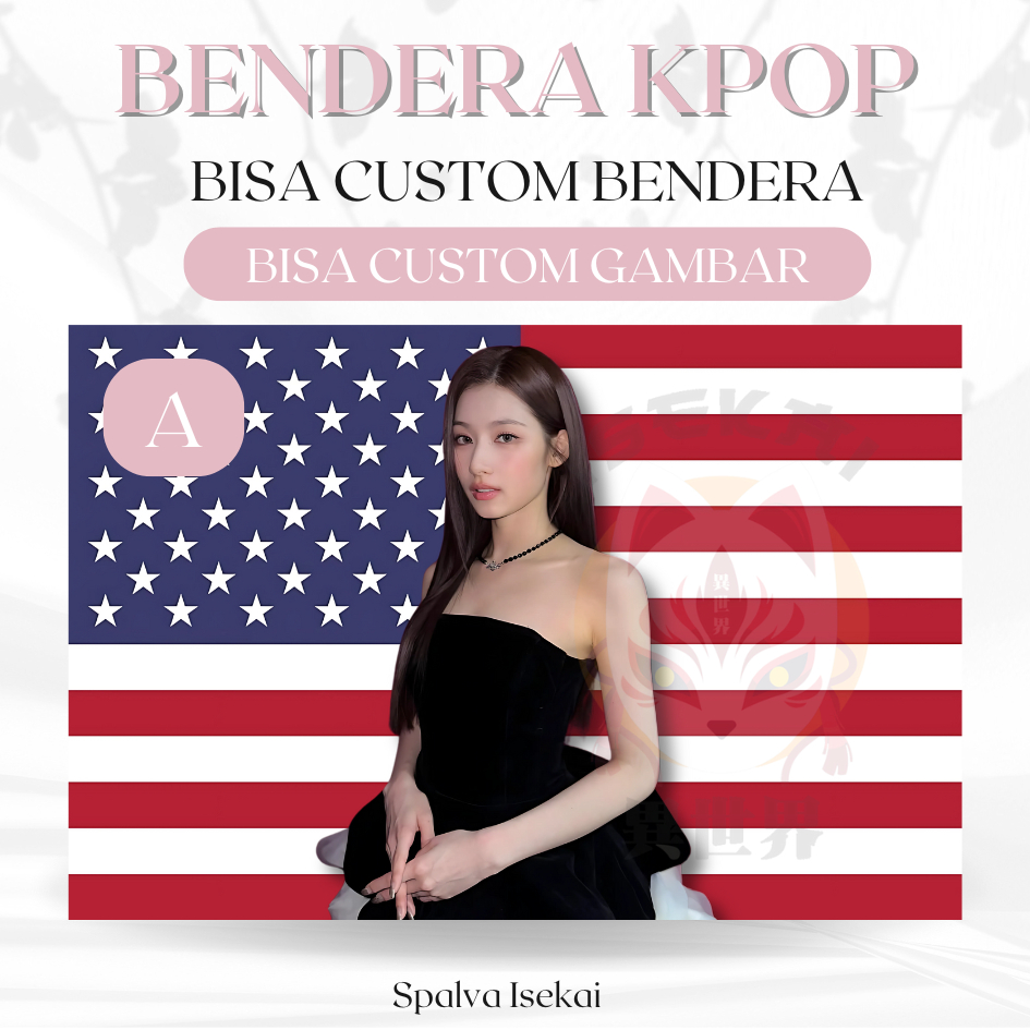 KPOP SANA TWICE Flag / ธง KPOP AMERICAN Flag / พรม KPOP / พรมKpop