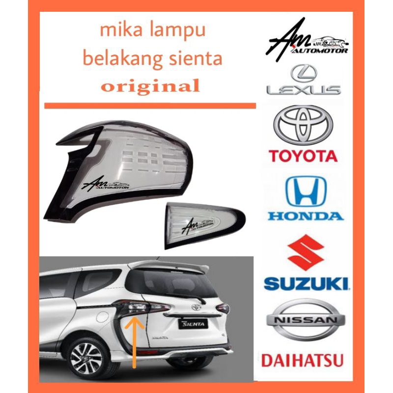 Mika stoplam ไฟท้าย toyota Sienta ทุกรุ่น GVE ชุดเดิมซ้ายหรือขวา