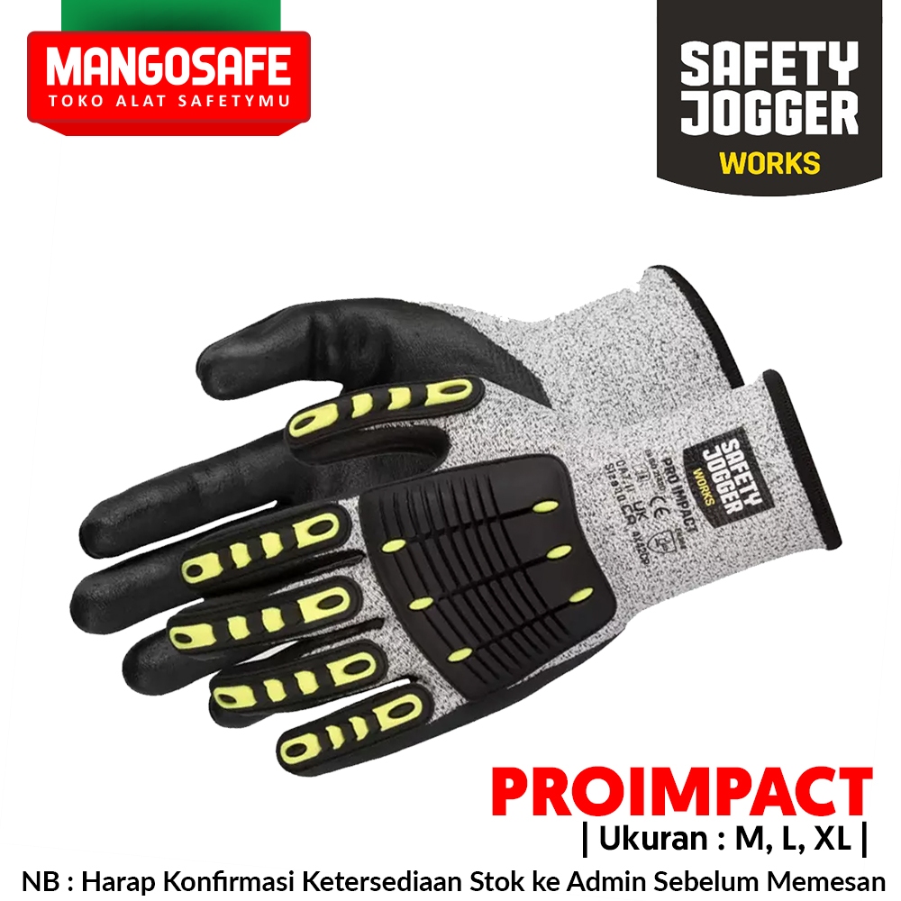 SAFETY JOGGER PRO IMPACT ถุงมือน้ํามันและแก๊สกันกระแทก / ถุงมือทํางาน