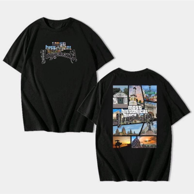 เสื้อยืด DISTRO - MOST HISTORICAL YOGYAKARTA - KENE BAE