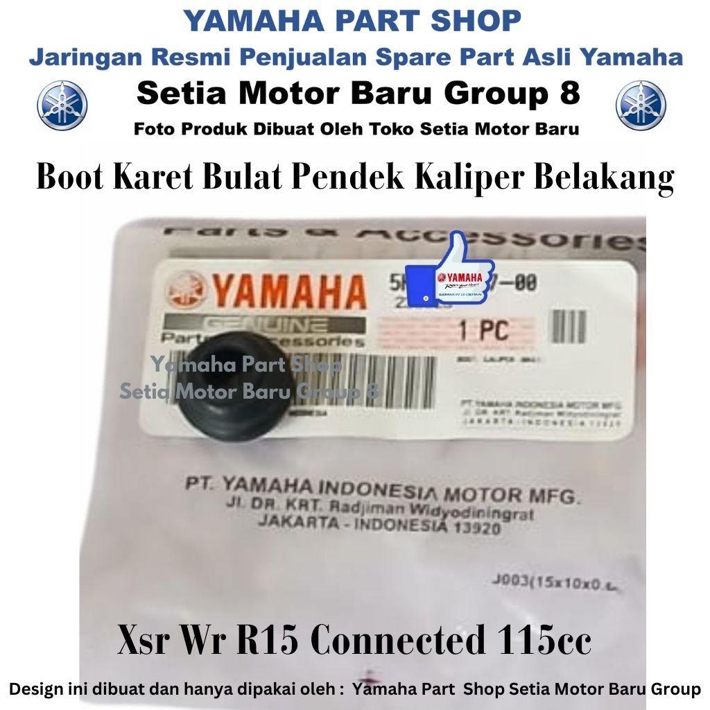 Original Yamaha Surabaya คาลิปเปอร์ด้านหลังรอบบูตสั้นยาง Xsr Wr R15 155 เชื่อมต่อ