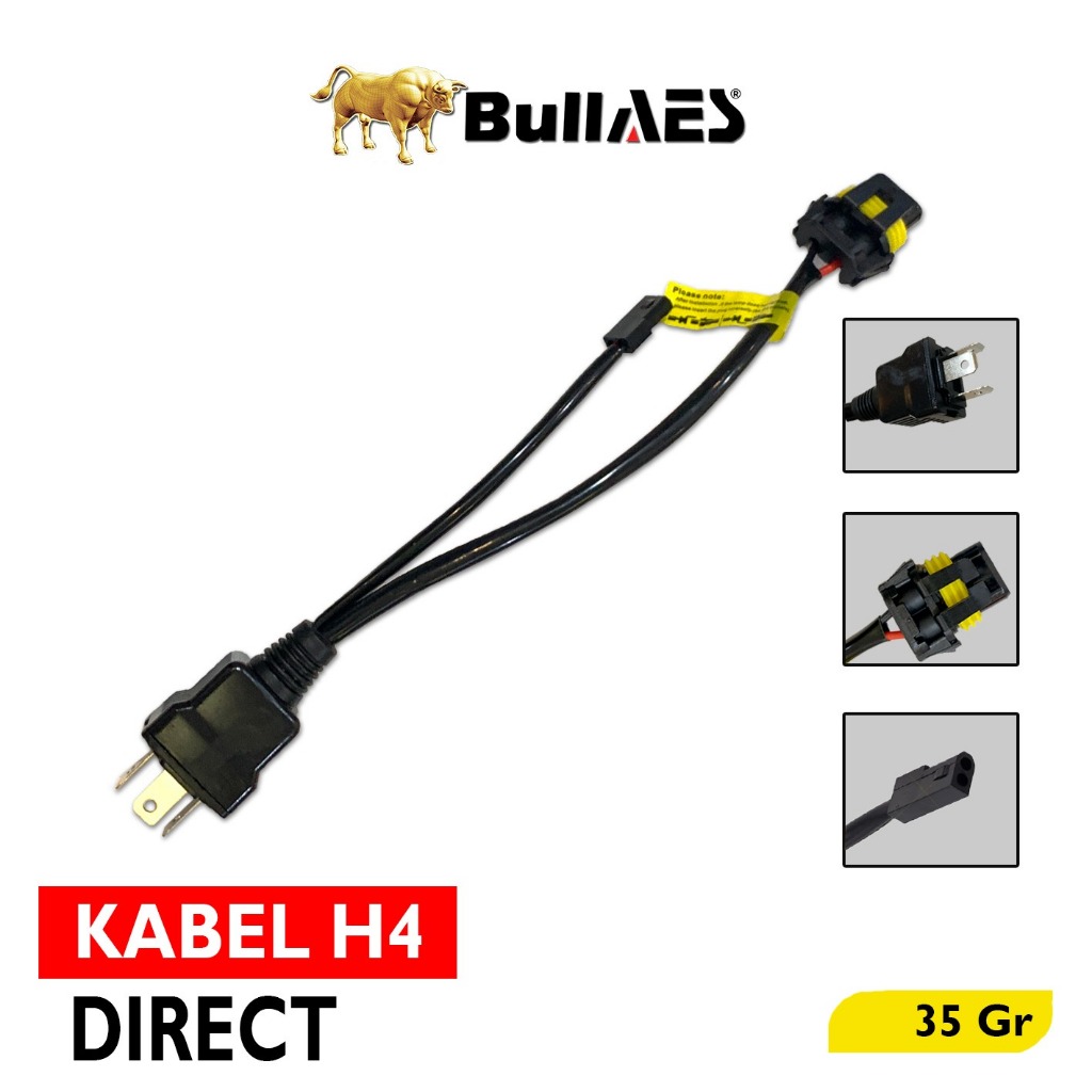 H4 Direct BI-led BI-laser Bild PROJECTOR H4 Hi-Lo PNP Relay CABLE สําหรับ 1 BRANCH