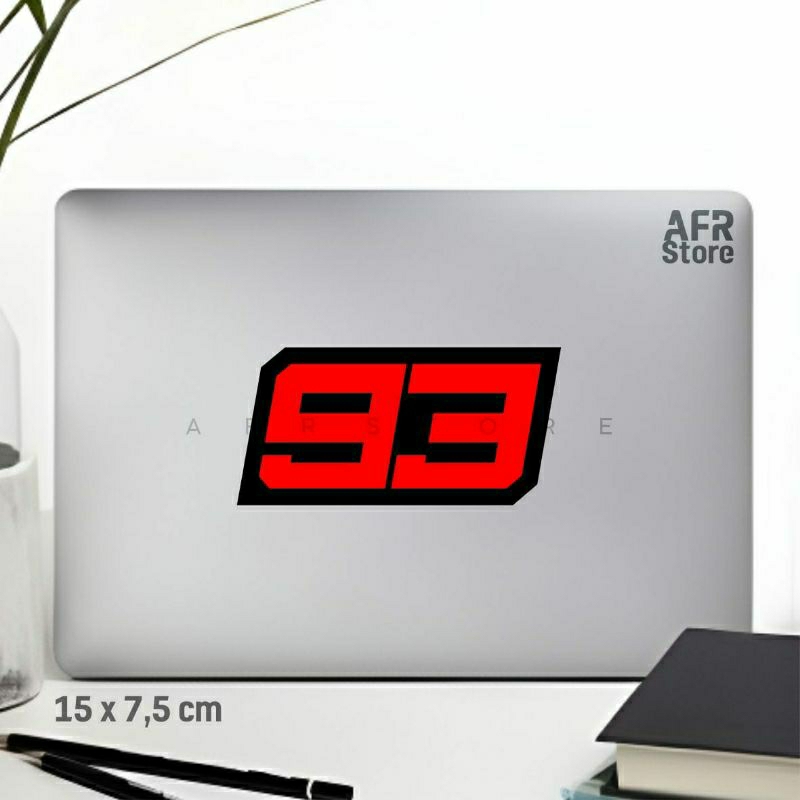 HITAM MERAH Marquez 2025 สติ๊กเกอร์ตัดสีดําสีแดง 93