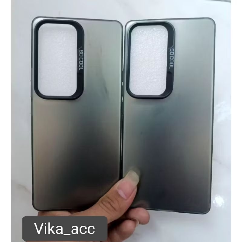 SOFTCASE IMD สําหรับ VIVO Y19S CASE IMD HAYBRID PLATE HOLOGRAM สีดําเต็ม