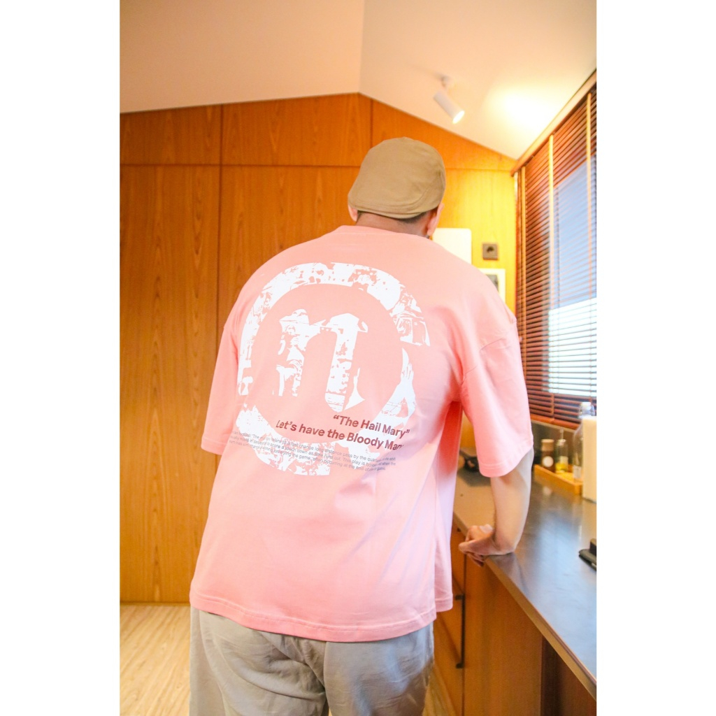 เสื้อยืด Oversize Boxy - The Hail Mary - NOTION SALMON CORAL - NOTION SPORTS CLUB