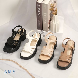 Bluebells AMY Sendal Wedges Wanita Tinggi 5cm Kekinian  (Tersedia Size 36-41)