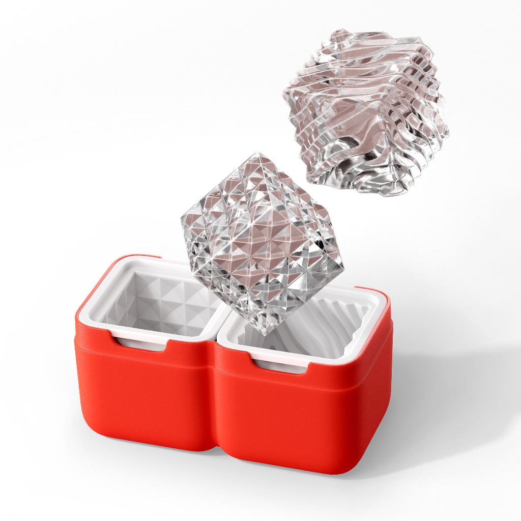 Zoku Luxe Ice Mold - แม่พิมพ์ก้อนน้ําแข็งที่ไม่ซ้ํากัน - แม่พิมพ์ก้อนน้ําแข็งซิลิโคน - แม่พิมพ์ก้อนน