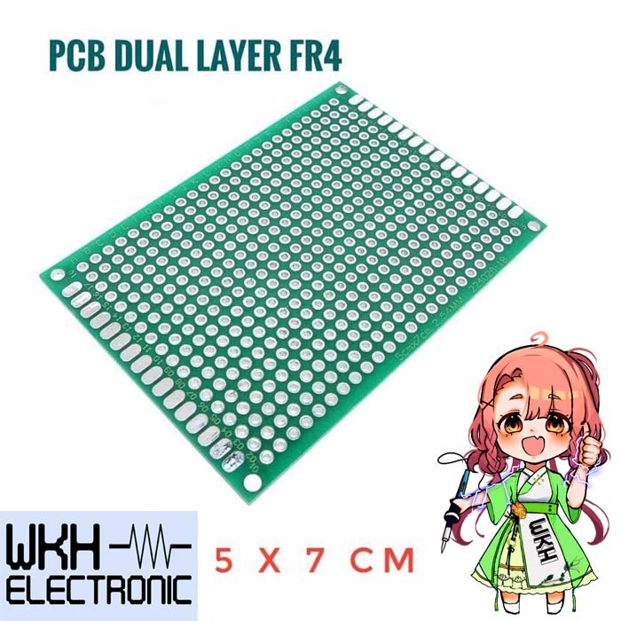 PCB Hole 5x7 ซม.Double Layer Fiber Matrix Circuit Board สองด้าน 5x7 PCB dot matrix Dual Layer