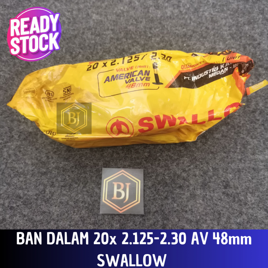 ยางในจักรยานเด็ก 20 bmx ขนาด 20x2.125/2.30 นกนางแอ่น / ยางในจักรยาน ขนาด 20 x 2.125 SWALLOW & Deli T