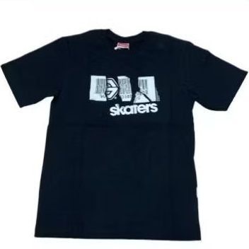 R เสื้อยืด JL BARCODE 2 สีดํา-XL003