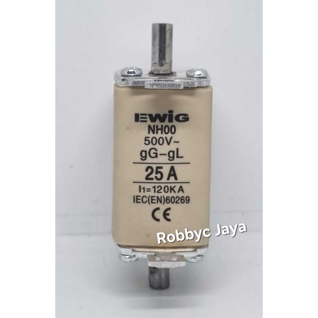 EWIG NH00 500V เซรามิค FUSE NH FUSE Link Ceramic FUSE 500 โวลต์ gG-gL 25A