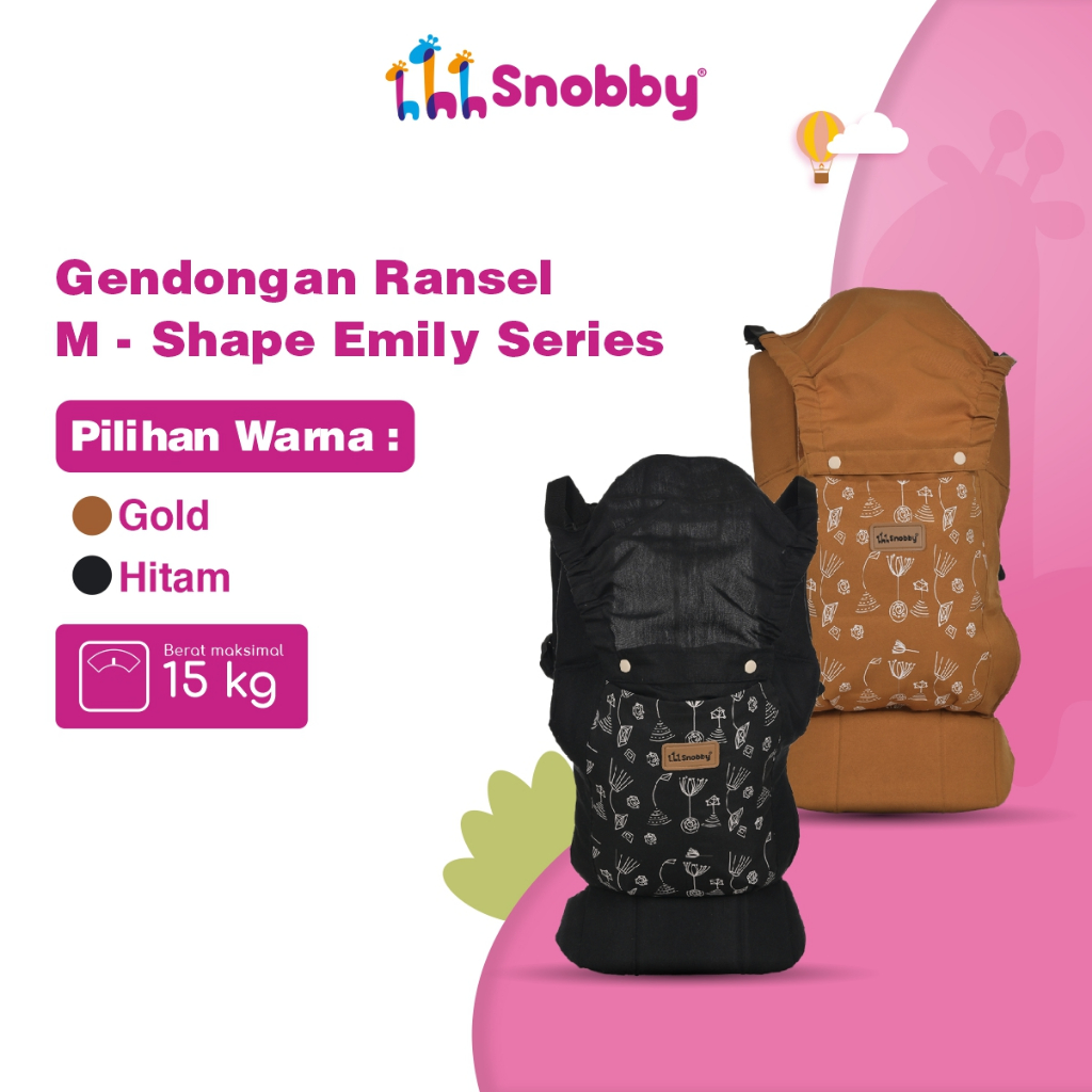 Snobby Baby Carrier Backpack M-Shape Emily Shape SBG7841