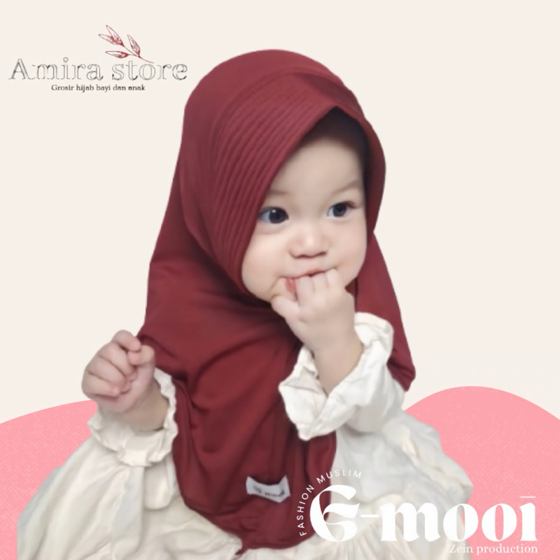 G-MOOI ฮิญาบเด็ก 0 6 เดือน 1-8 ปี BERGO HAMIDA กีฬา CHILDREN เด็ก hijab ทารกแรกเกิด headscarf