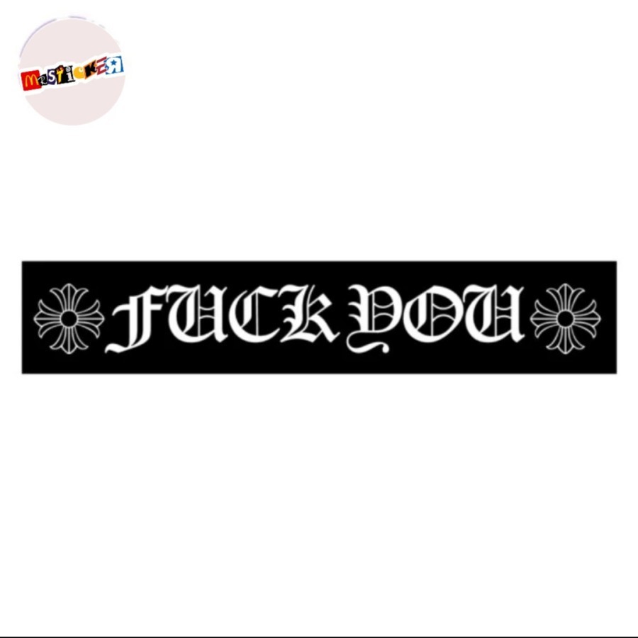 สติ๊กเกอร์ Chrome Hearts fuck you สติ๊กเกอร์โลโก้ CH