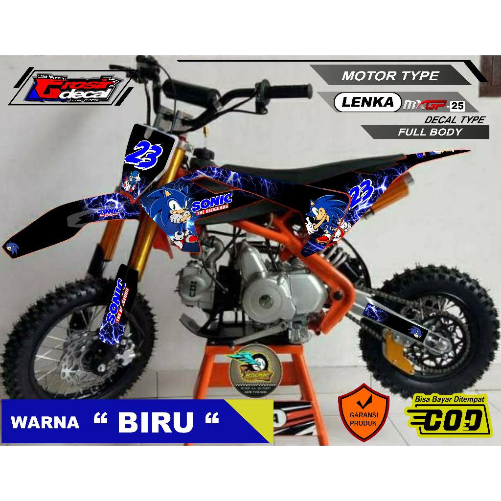 สติ๊กเกอร์เส้นทางขนาดเล็ก Striping LENAK / ZUMMA / HSX / RFZ / CRZ 110xx Full Body Free Request
