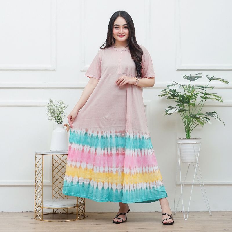 Dalina Ankle Lengligee เสื้อยืดวัสดุ 30s ซิปหน้า Busui Bumil แขนสั้น