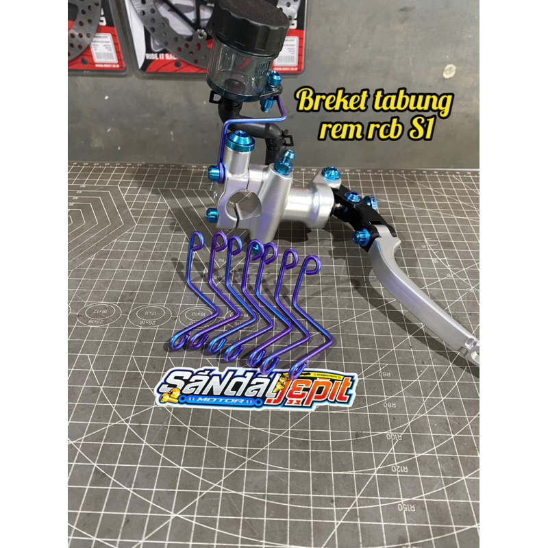 RCB S1 เบรคน้ํามันหลอดเบรค TITANIUM เบรคน้ํามันหลอด BOLT GR5 RCB TUBE ลวด S1 TITANIUM WIRE RCB S1 MA