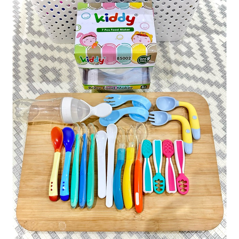 ชุดเครื่องทําอาหาร Mpasi | ช้อนป้อนอาหารเด็ก BLW MPASI | Pre Spoon ช้อนซิลิโคนนุ่ม