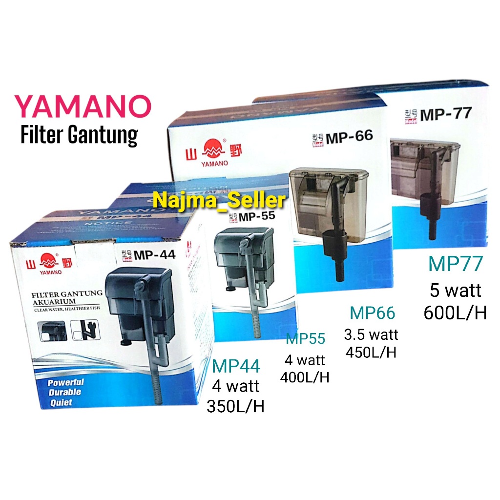 นจมาเซลเลอร์ || Yamano Aquarium Hanging Filter series MP 44, MP 55, MP 66 และ MP 77.