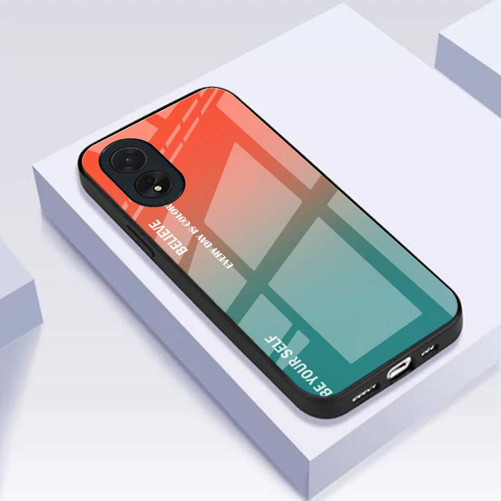 (J83) Softcase Glass OPPO A15 A1K A31 A8 A37 A39 A57 A3S A5 A9 A52 A92 A72 A53 A5S A12 A7 A11K A71 F
