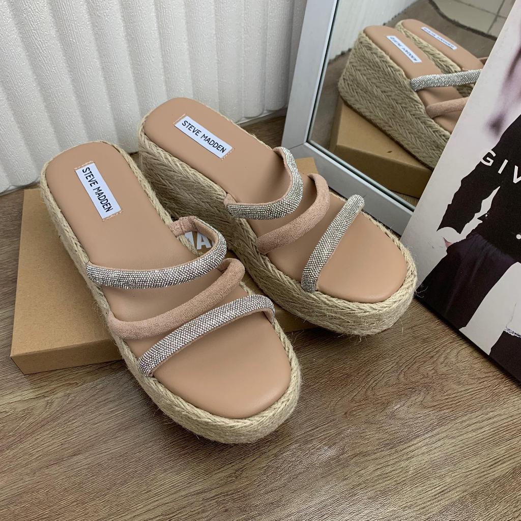 รองเท้าแตะผู้หญิง SMS-4419 HEELS 9 CM WEDGES LATEST รองเท้าแตะ WEDGES สําหรับผู้หญิง