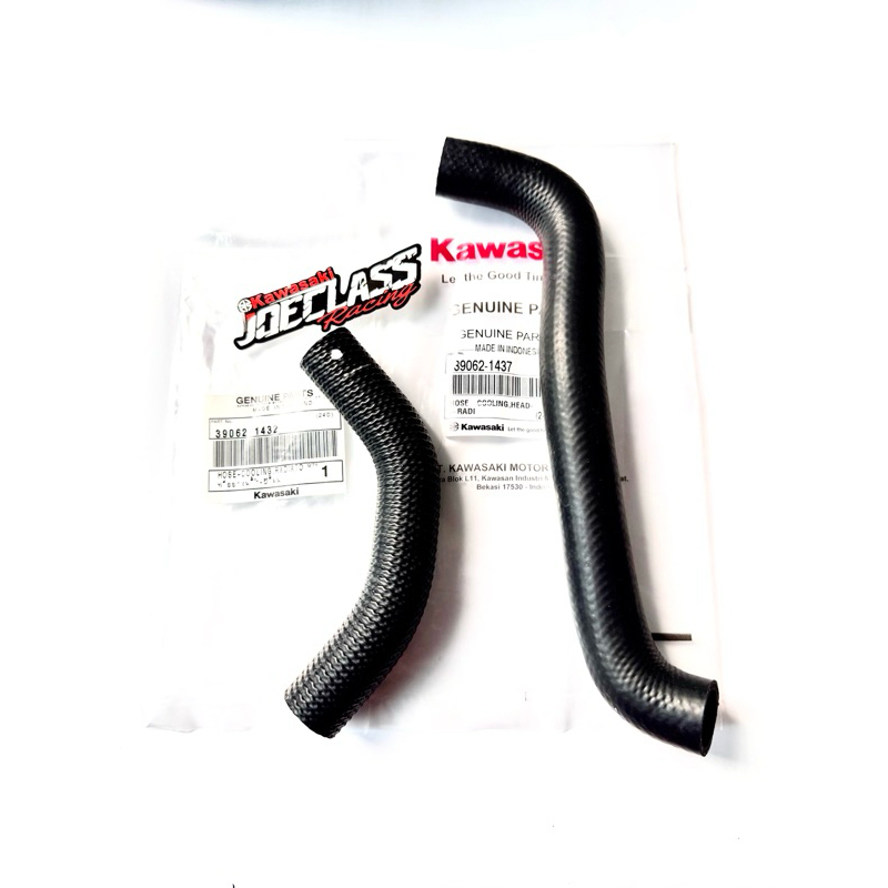 (R) ท่อท่อหม้อน้ําระบายความร้อนคู่ KR150 ^ ท่อหม้อน้ําสั้นยาวล่างบนชุดท่อ Ninja 150 2-Stroke R SS KIS Original Kawasaki 100% KGP KMI