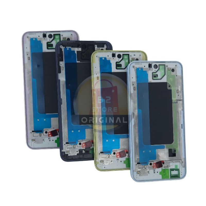 กรอบกลาง - กรอบ LCD - เสื้อโค้ท LCD สําหรับ SAMSUNG A35 5G A356B MIDDLE BONE BEZEL