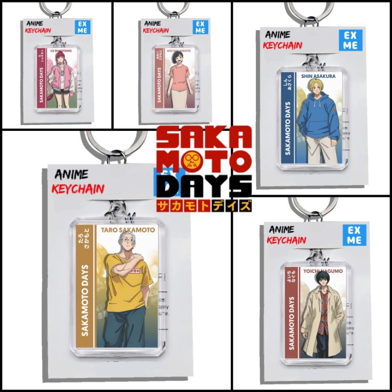 พวงกุญแจ GANTUNGAN Sakamoto Days - พวงกุญแจ Sakamoto Days - พวงกุญแจอนิเมะ - พวงกุญแจ Taro Sakamoto 