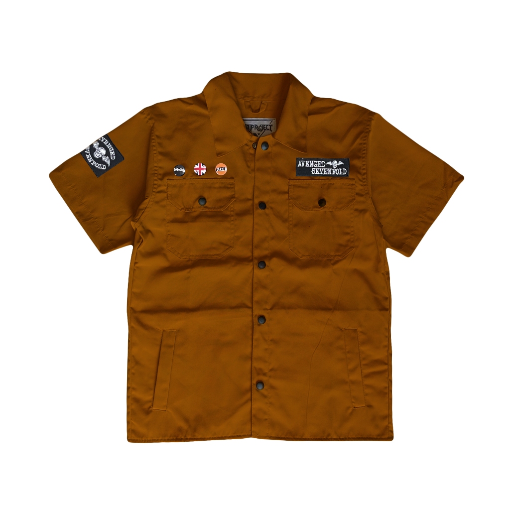 KEMEJA Workshirt Patch / เสื้อทํางานดีไซน์ล่าสุด avg 034