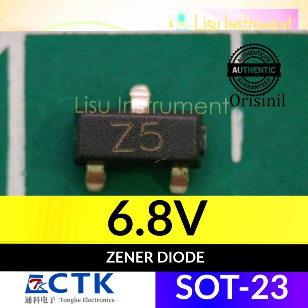BZX84C6V8 6.8V Z5 300mW 0.3W Zener Diode SOT-23 CTK Electronics