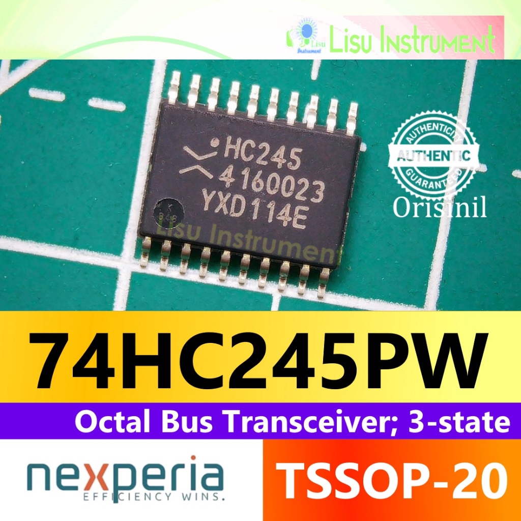 74HC245PW HC245 Octal Bus Transceiver 3-state 74HC245 TSSOP-20 Nexperia Original
