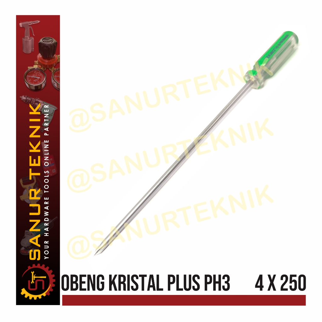 TEKIRO IN LINE SCREWDRIVER / Crystal SCREWDRIVER PLUS PH0 4 x 250