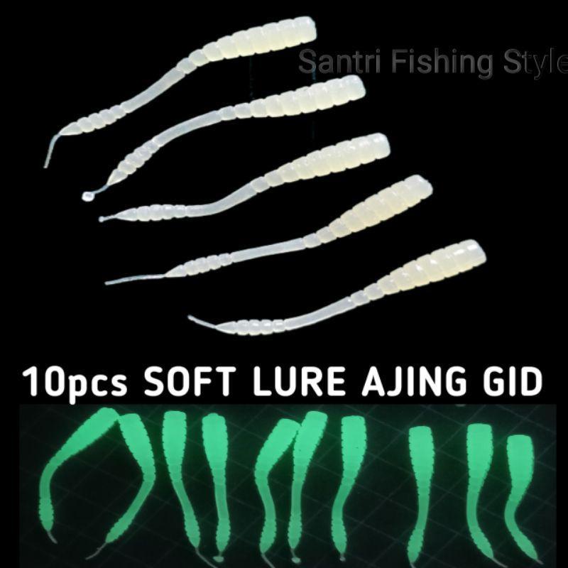 เหยื่อตกปลาทะเล Soft Lure Ajing Ful Phosphor GID Grouper Fishing Hook - ตกปลา