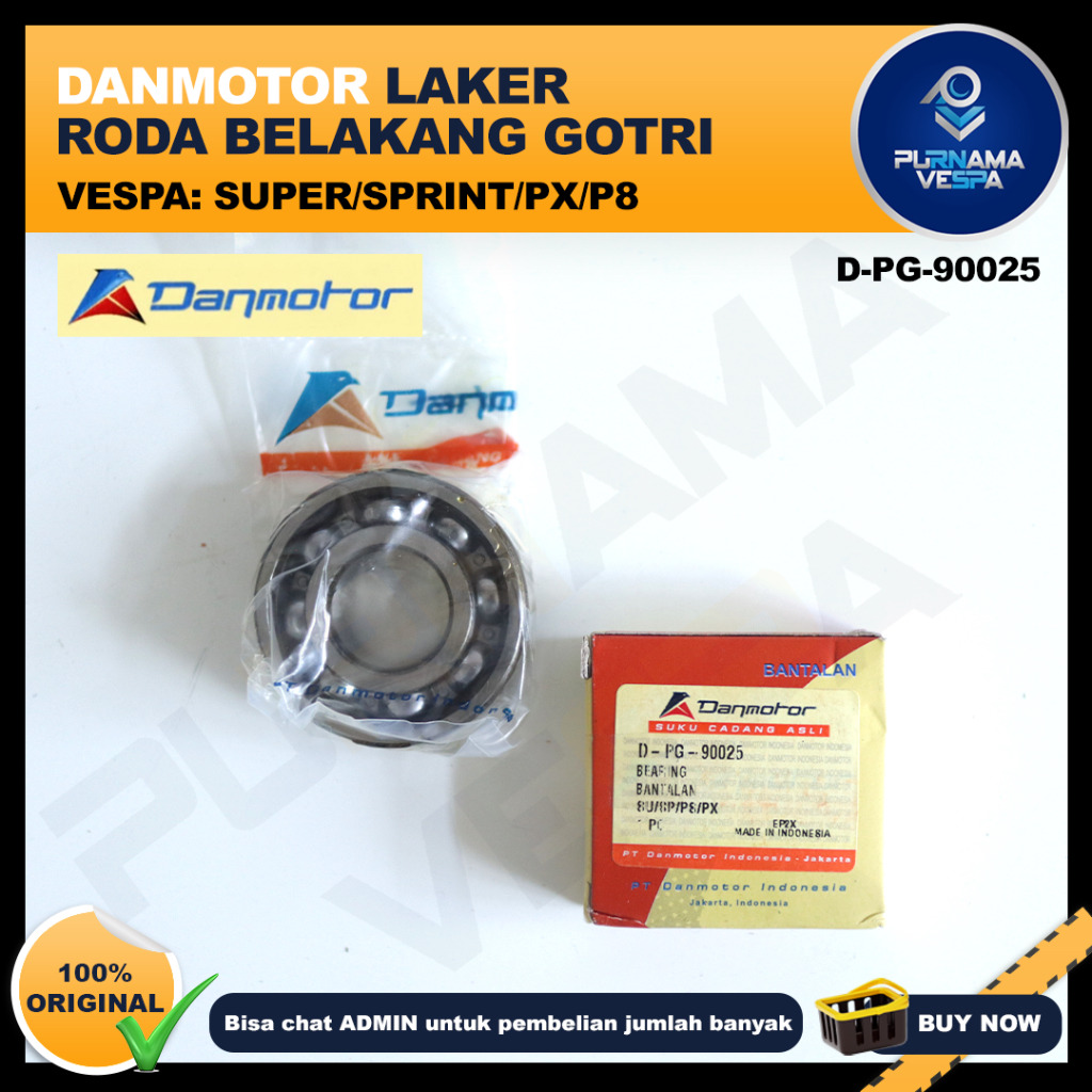 Gotri 6204 ทะเลสาบล้อหลังสําหรับ VESPA (ยี่ห้อ: Danmotor, KOYO)